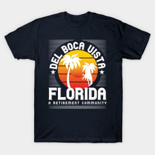 Del Boca Vista, Florida. Retirement Community. Vintage v2 T-Shirt